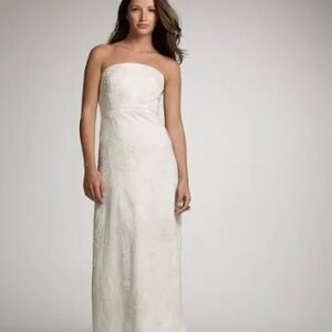 J Crew Jenna Irish Linen Wedding Gown